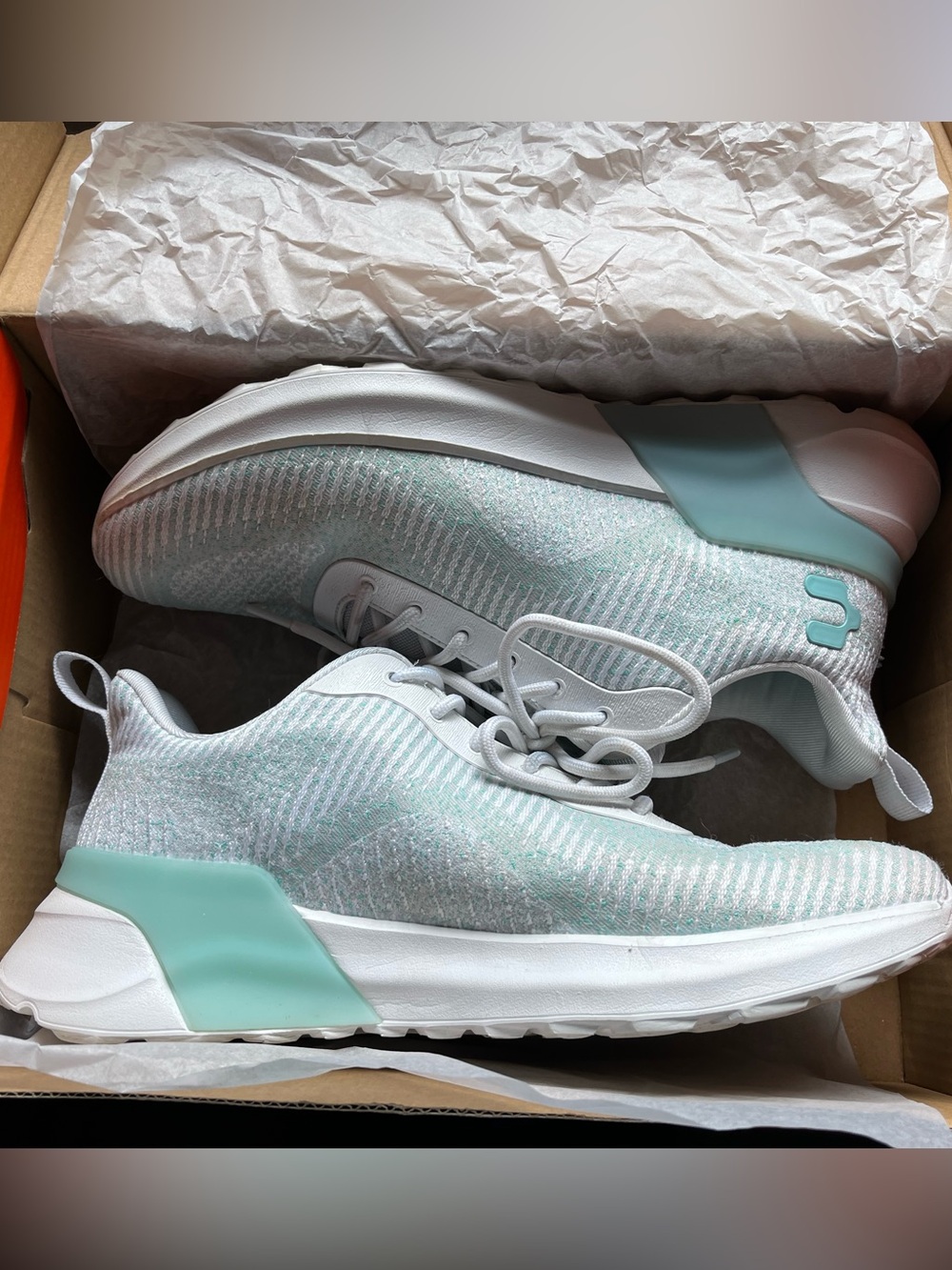 Women's Mint Knit Athletic Sneakers with Cushioned Sole